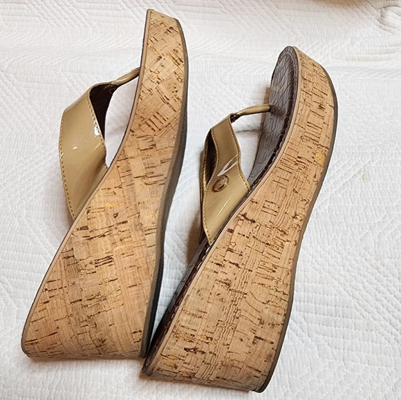 Sam Edelman Romy Tan Cork Wedge Sandals. Women's size 9.5 - Picture 12 of 16